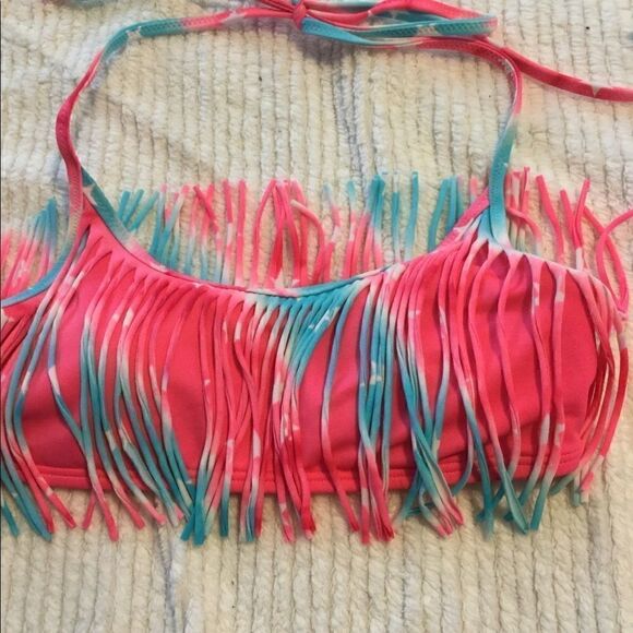 Victoria’s Secret S fringe tie dye bikini top - Picture 5 of 8
